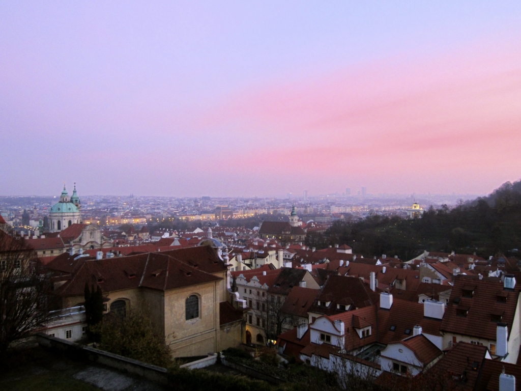 The Prague Castle viewpoint is the perfect place to get a great view of the entire city of Prague, Czech Republic. 